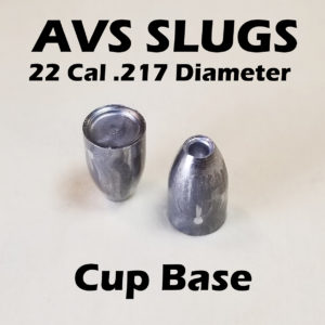 .217 Diameter CUP 22 Caliber Slug -  Hollow Point (20 to 34 Grains) 100 count