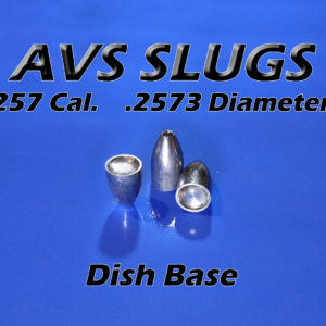 .2573 Diameter DISH 25 Caliber Slugs - Hollow Point (40 to 64 Grains) 100 count