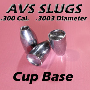 .3003 Diameter CUP 30 Caliber Slugs - Hollow Point (46 to 110 Grains) 100 count