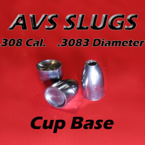 .3083 Diameter CUP BASE 308 Caliber Slugs - Hollow Point (55 to 120 Grains) 100 count