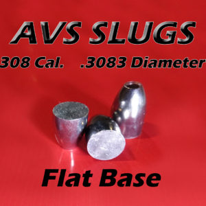 .3083 Diameter FLAT BASE 308 Caliber Slugs - Hollow Point (55 to 120 Grains) 100 count