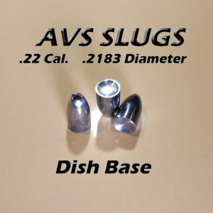 .2183 Diameter DISH 22 Caliber Slug -  Hollow Point (20 to 34 Grains) 100 count