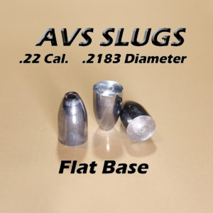 .2183 Diameter Flat 22 Caliber Slug -  Hollow Point (20 to 40 Grains) 100 count
