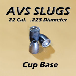 .223 Diameter CUP 22 Caliber Slug -  Hollow Point (22 to 40 Grains) 100 count
