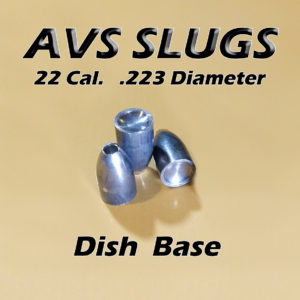 .223 Diameter DISH 22 Caliber Slug -  Hollow Point (22 to 40 Grains) 100 count