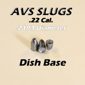 .2193 Diameter DISH 22 Caliber Slug -  Hollow Point (20 to 40 Grains) 100 count