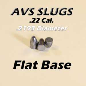 .2193 Diameter Flat 22 Caliber Slug -  Hollow Point (20 to 40 Grains) 100 count
