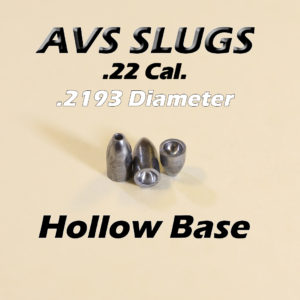 .2193 Diameter HOLLOW BASE 22 Caliber Slug -  Hollow Point (20 to 34 Grains) 100 count