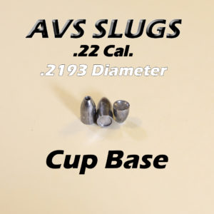 .2193 Diameter CUP 22 Caliber Slug -  Hollow Point (20 to 34 Grains) 100 count