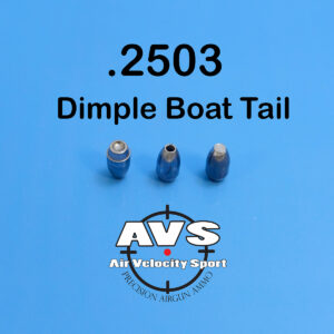 .2503 2S Ogive DBT (Dimple Boat Tail) (25 Caliber Slugs) - HP/Solid Nose (44 to 68 Grains) 100 count