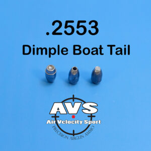.2553 DBT (Dimple Boat Tail) (25 Caliber Slugs) - HP/Solid Nose (44 to 68 Grains) 100 count