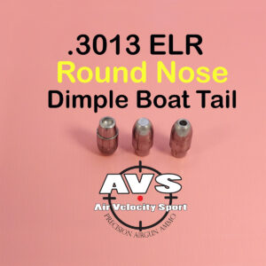 .3013 ELR DBT (Dimple Boat Tail) BASE 30 Caliber Slugs - HP/Solid Nose (70 to 110 Grains) 100 count