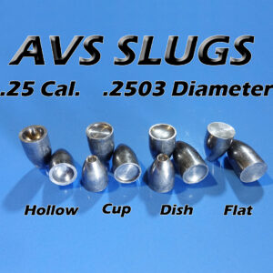 .2503 2S Ogive (PICK BASE) (25 Caliber Slugs) - HP (28 to 62 Grains) 100 count