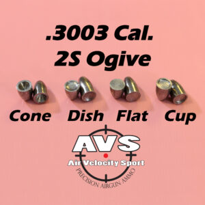 .3003 2S Ogive PICK BASE .30 Caliber Slugs - HP/Solid Nose (46 to 120 Grains) 100 count